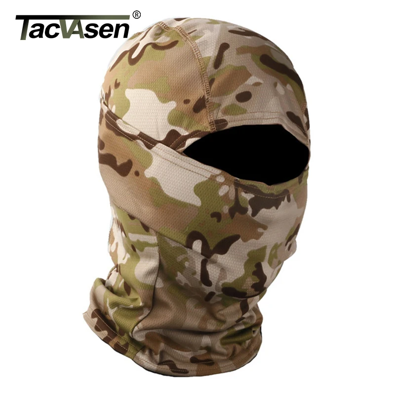 

TACVASEN Tactical Balaclava Quick Dry Shoot Hunt Bike Army Full Face Mask Paintball Wargame Helmet Camouflage Military Face Mask