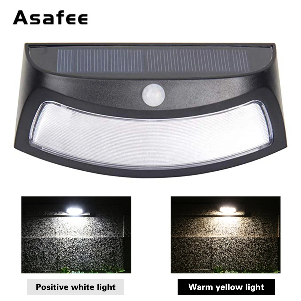 

Solar Power Light 4/8 LED Outdoor Solar Smiling Wall Lights Wireless Light for Stair Garden Doorway Human/Light Sensing
