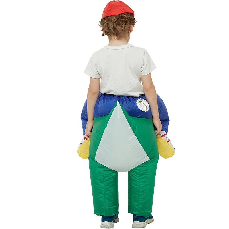 Kids Mascot Mario Yoshi Dinosaur Inflatable Costume Boys Girls Riding Dino Party Dress Up Costumes Halloween Cosplay Cartoon Toy Kids Mascot Mario Yoshi Dinosaur Inflatable Costume Boys Girls Riding Dino Party Dress Up Costumes Halloween Cosplay Cartoon Toy