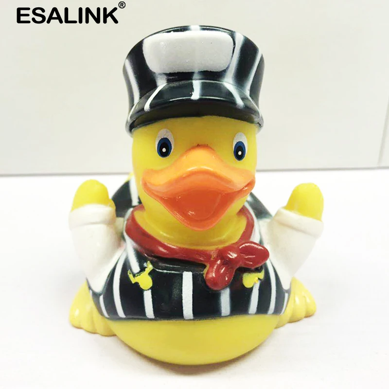 ESALINK 9 см Детские Игрушки для ванны ПВХ Резиновая Утка шапка игрушка детей