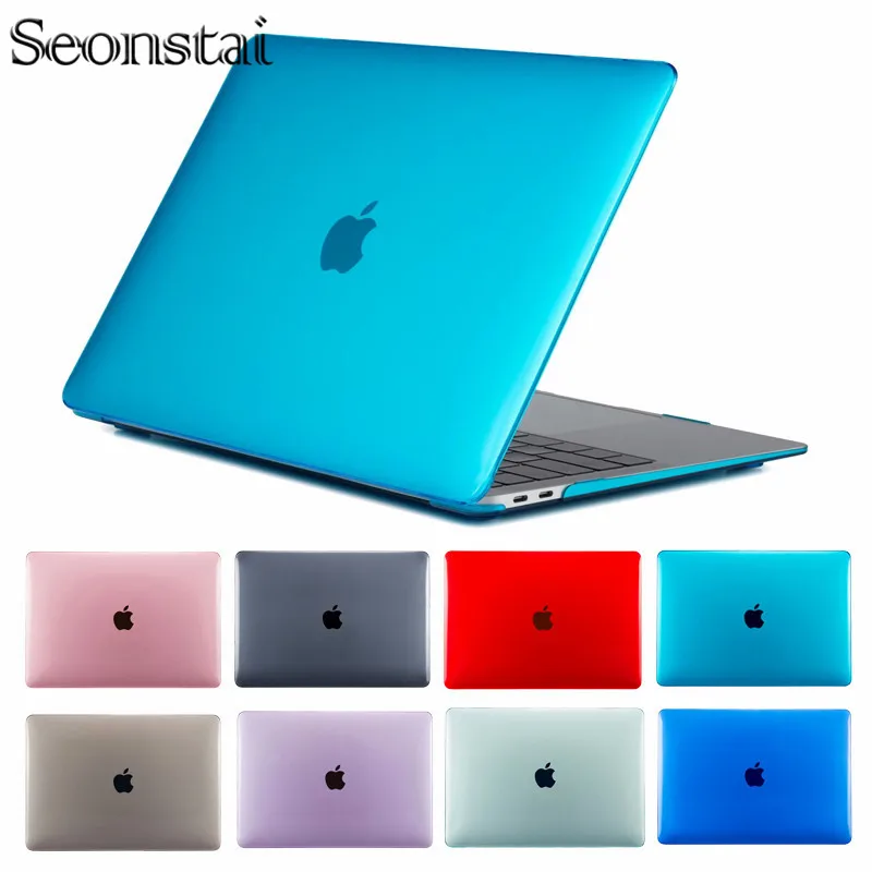 

For APPle MacBook Laptop Case Air Pro Retina 11 12 13 15 16 Crystal Plastic Hard Cover for MacBookA1707 A1398 with Keyboard Capa