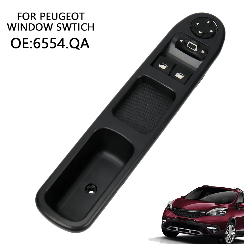 

WINDDOW SWITCH CONTROL BUTTON LIFT GLASS + RETRO 6554.QA - 9654859677 AVG for Peugeot 207 207SW 207CC