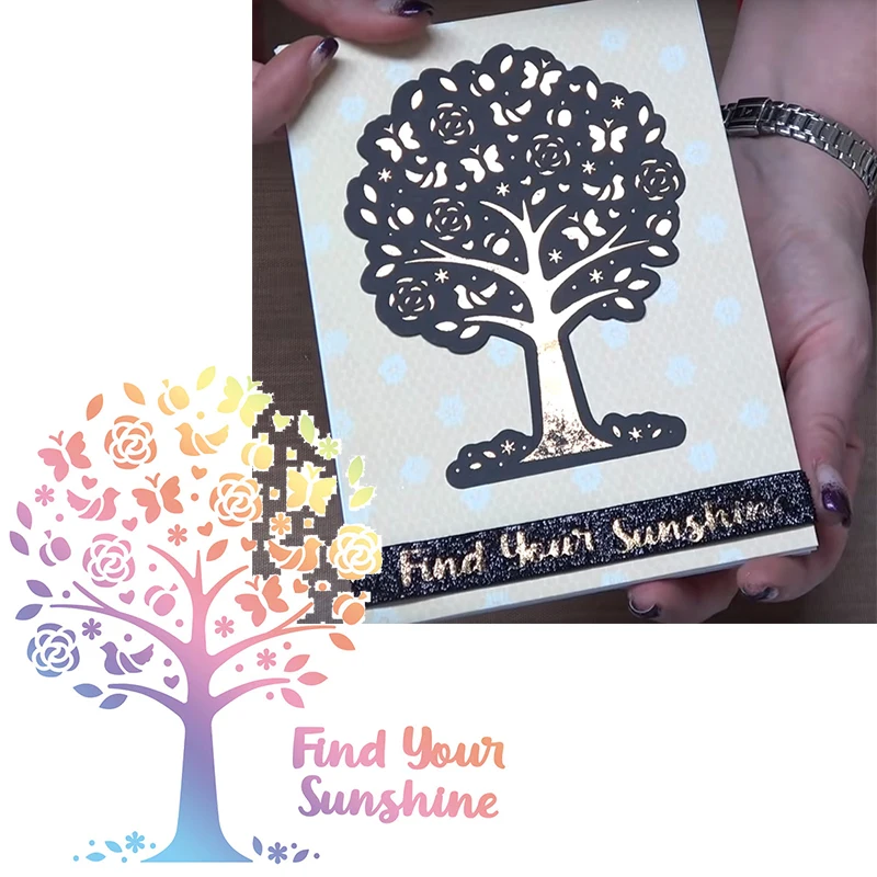 

Wisdom Tree Metal Cutting Dies Find Your Sunshine Dies Cuts For Card Making 2020