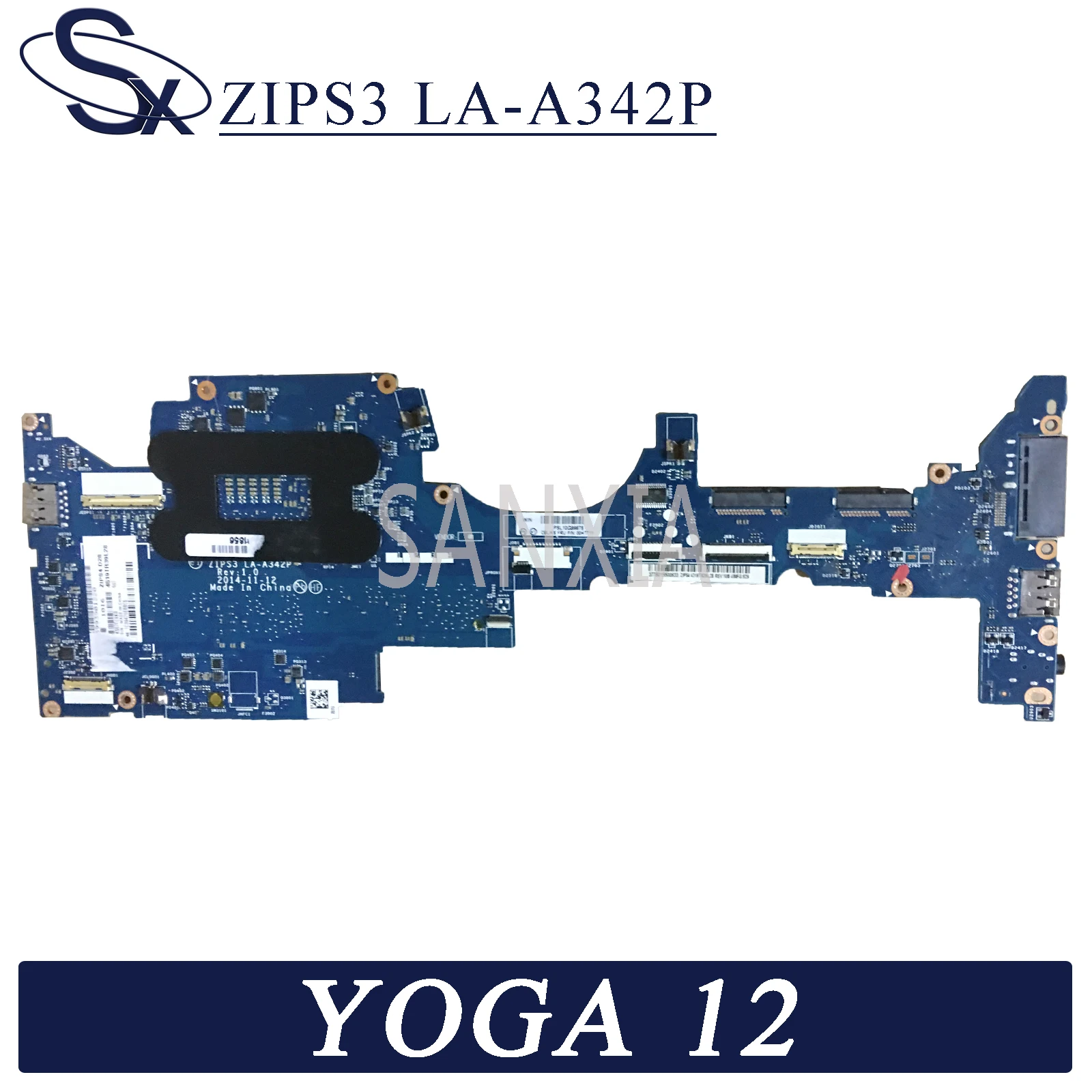 KEFU ZIPS3 LA A342P материнская плата для ноутбука Lenovo ThinkPad S1 YOGA 12 оригинальная 8G RAM I7