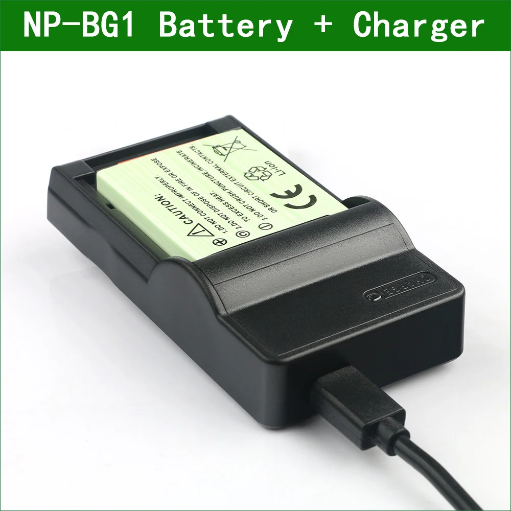 LANFULANG Замена NP-BG1 Батарея и ультра тонкий микро USB Зарядное устройство для Sony CyberShot
