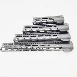 MLOK трубчатое цевье супер тонкий ar 15 Handguard Quad Rail W/Nut Fit. 223 для M4 M16 AR15 7 10 12 15 дюймов