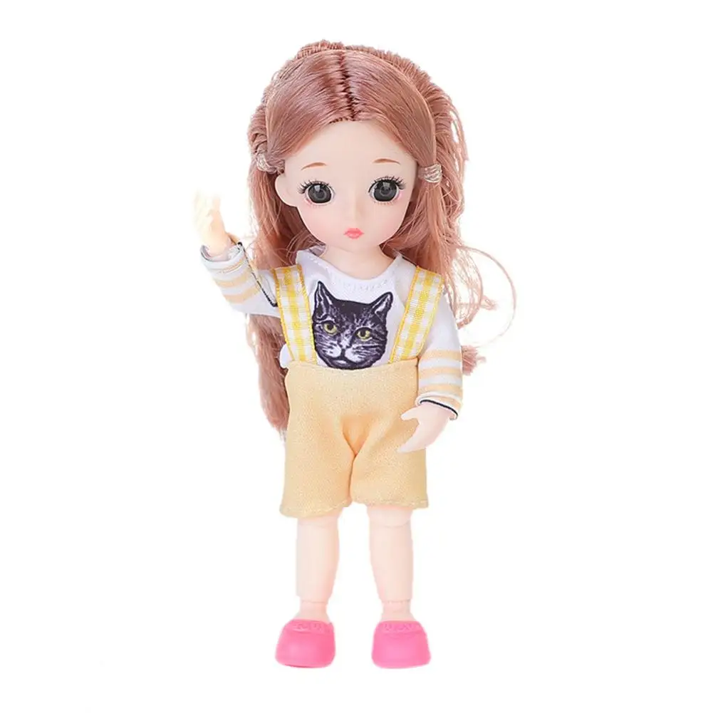 Модная Кукла умная девочка принцесса кукла мульти-шарнир подвижная Мини DIY игрушка Моделирование 3D кукла подарок для девочки - Цвет: A
