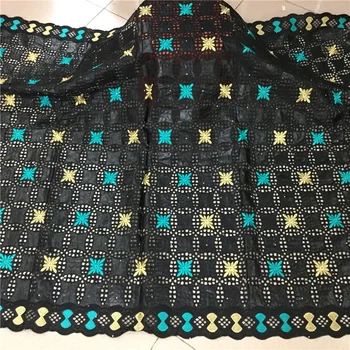 

african bazin riche fabric 5yards bazin brode with dry swiss lace african bazin lace fabric for women dress