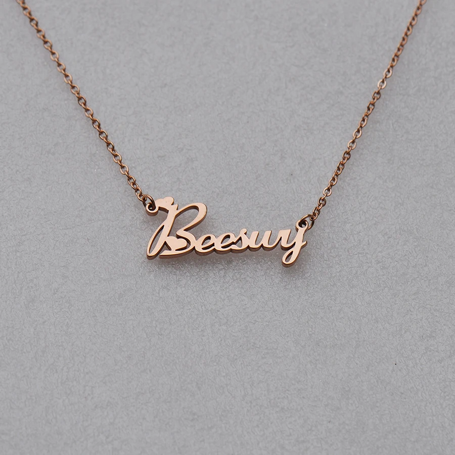 Jasmine Name Necklace Personalized 