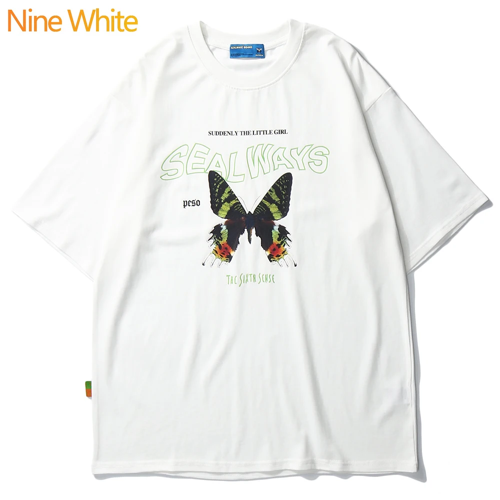 Butterfly Men S Short Sleeve T Shirt Loose Clothing Trend Cotton Top Half Sleeve Large Size T Shirt Men S New Summer Butterfly T Shirts Aliexpress