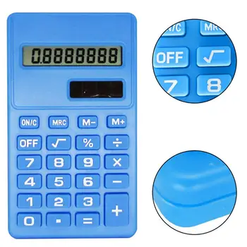 

LCD 8 Digit Ultra Slim Calculator Soft Silicone Stationery Scientific Portable Students Calculator