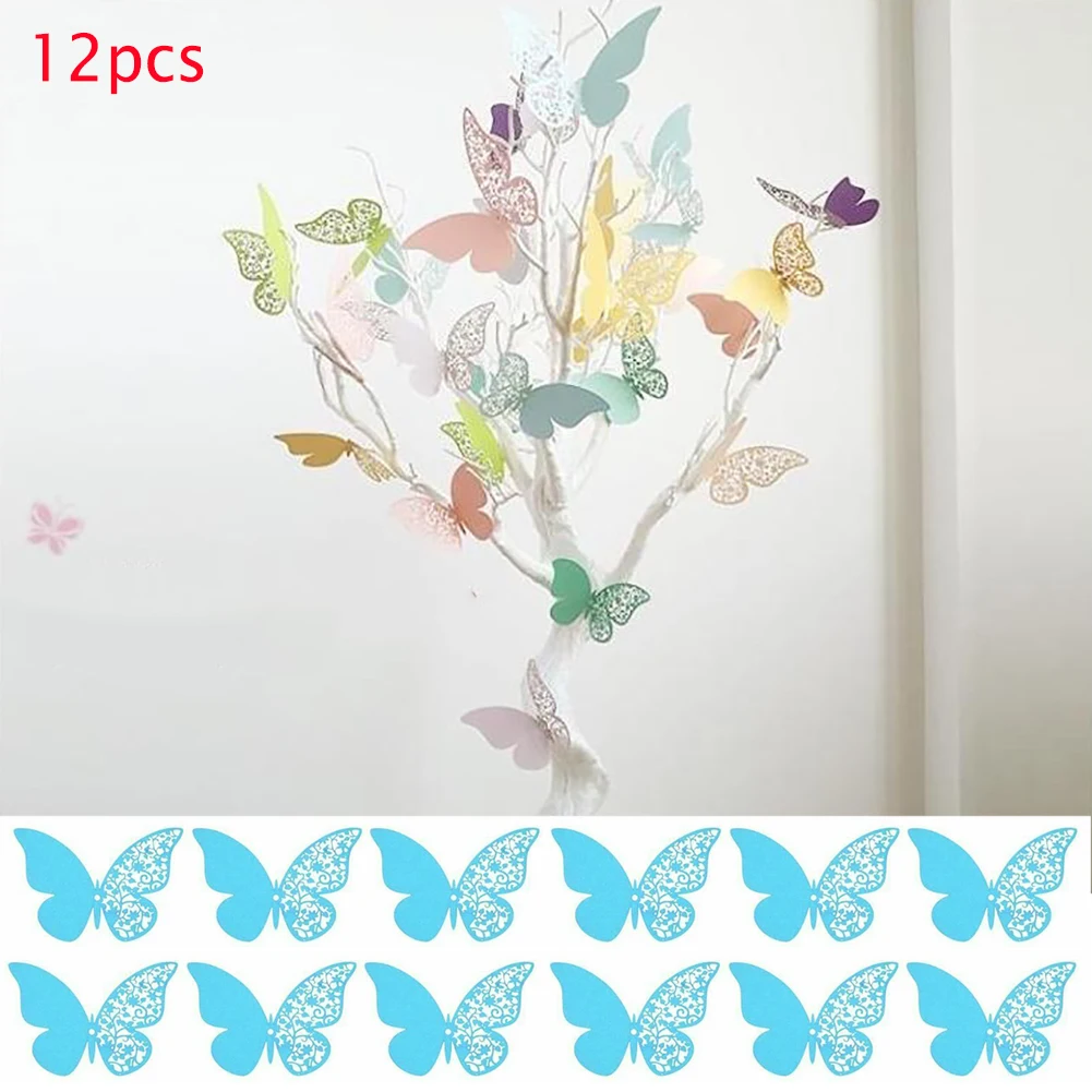 

3D Pearl Paper Butterfly Paper Garlands Christmas Chain Wedding Party Hanging Butterfly Decorations Kids Girl Room Romance Decor
