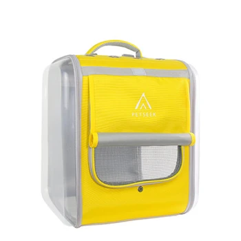 

Transparent Dog Bag Women Large Backpack Cat Transport Luxury Dog Carrier Zaino Gatto Cani Mochila Gato Pet Products 50WC1