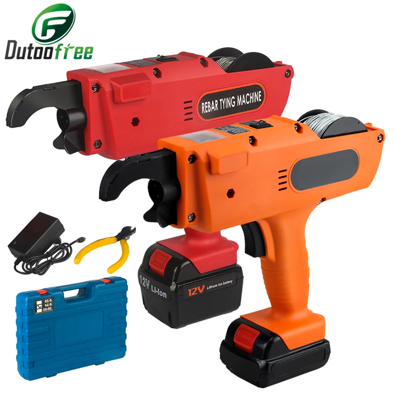 12V Cordless Steel Machine Rebar Tier Binding Machine Automatic Rebar Tying Machine  Wire Lithium Battery 1500mAh /3000mAh