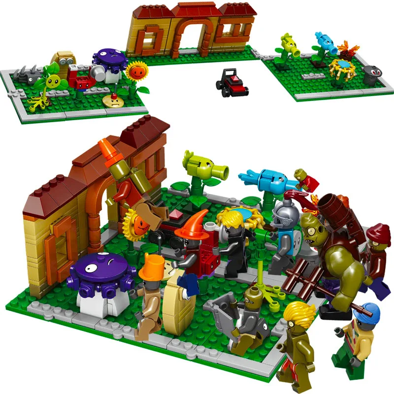 

New Arrival Super Heroes PVZ Series Plants Vs Zombies Mini Mutants Action Figures Building Blocks Toys For Children Gifts