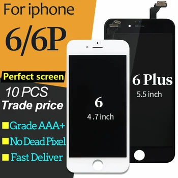 

10pcs/lot For iPhone 6 LCD Display Screen With Touch Digitizer Assembly For iphone 6 Plus LCD Screen 3D Touch ecra pantalla