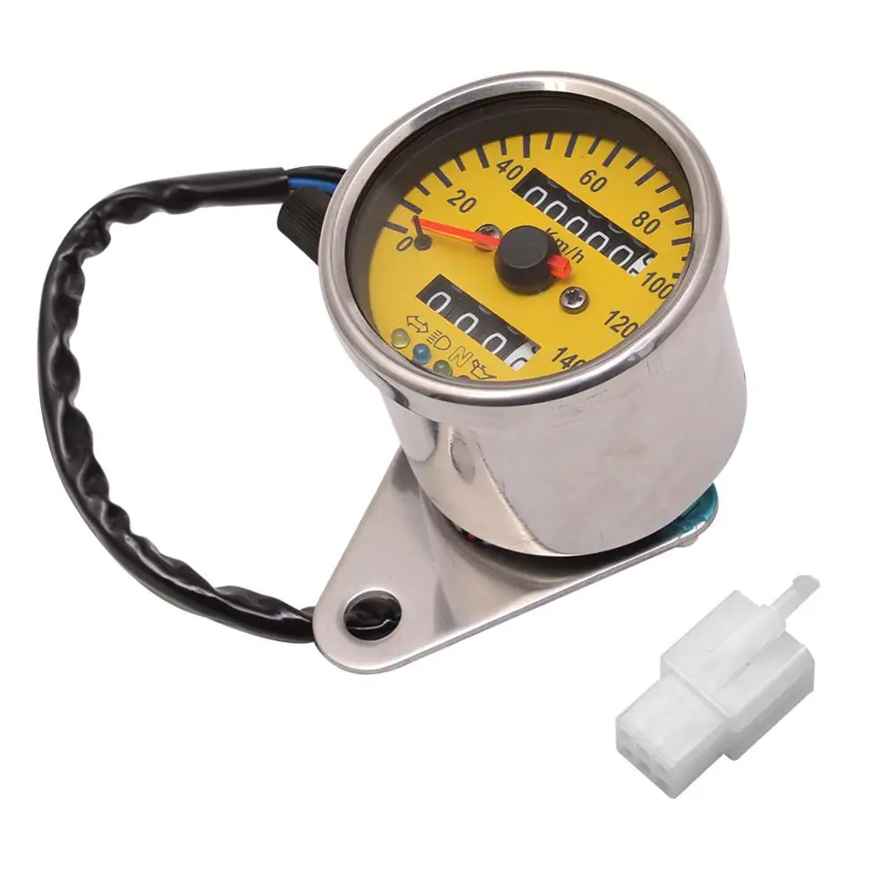 Универсальный одометр для мотоциклов Cafe Racer универсальный с двойным измерителем