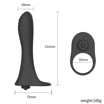 Double Penetration Vibrator 10 Speed Penis Strapon Dildo Vibrator Strap On Penis Anal Plug for Man Adult Sex Toys for Beginner 5