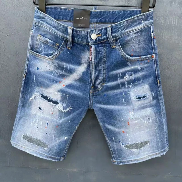 Nieuwe DSQUARED2 Zomer Mannen Korte Jeans Mode Toevallige Slanke Hoge  Kwaliteit Denim Shorts Kleding D9129 _ - AliExpress Mobile