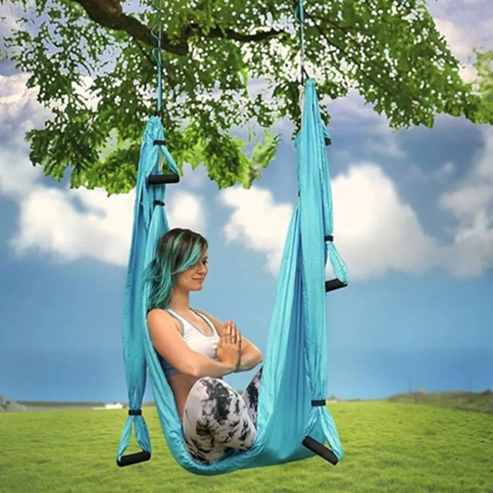 

Aerial Yoga Hanging Belt 6 Handles Strap Home Gym Hanging Belt Swing Anti-Gravity Aerial Traction Devices dropshipping