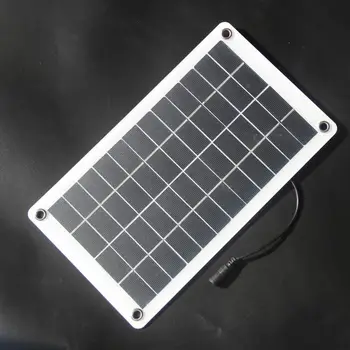 

BUHESHUI Solar Panel Semi-flexible Polycrystalline 8W 12V Solar Panel Charger With 5521DC Clips