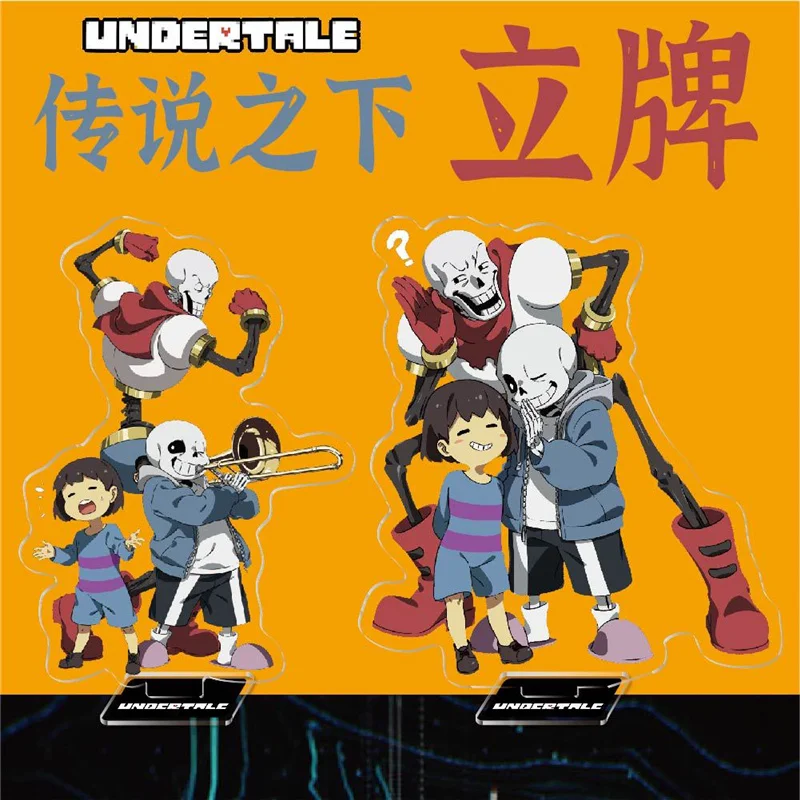 2022 Popolare Anime Undertale Stand Card Figura Acrilica Modello Cosplay Piatto Divertente Scrivania Collezione Di Fan Decorativi Prop Regalo