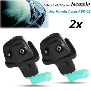 

Pair NEW For Honda for Accord 1998 1999 2000 2001 2002 Windshield Washer Wiper Nozzle Sprayer 76810-S84-C02
