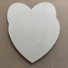 

15pcs 15cm Blank Heart Wood Slices for Wedding DIY Crafts Embellishments Christmas Decoration