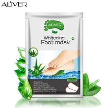 ALIVER Алоэ Вера маска для ног эссенция удаление омертвевшей кожи мозоли увлажняющая питающая отшелушивающая отбеливающая маска для ног