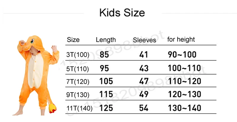 Kids Kigurumi Charmander Dinosaur Children Baby Girls Boy Pyjamas Sleepwear Animal Cartoon Onesie Costume Jumpsuit Kids Kigurumi Charmander Dinosaur Children Baby Girls Boy Pyjamas Sleepwear Animal Cartoon Onesie Costume Jumpsuit