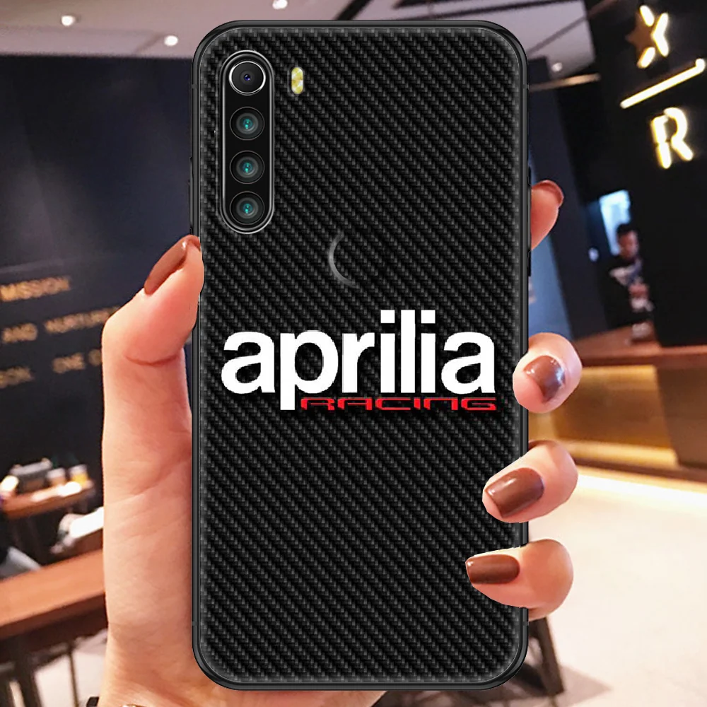 Apriliaes moto logo Phone case For Xiaomi Redmi Note 7 7A 8 8T 9 9A 9S K30 Pro Ultra black soft bumper pretty prime 3D hoesjes cases for xiaomi blue Cases For Xiaomi