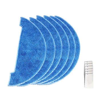 

6Pcs Replacement Cleaning Pad Clean Mop for Ilife V80,V8S Robotic Vacuum Cleaner Parts Accessories