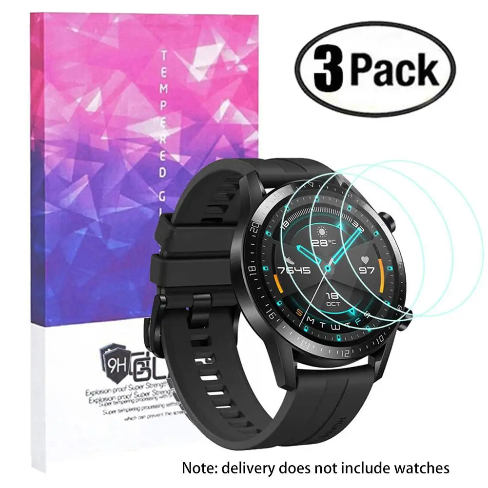 3 шт./компл. закаленное Стекло Smart Watch Защитная пленка для huawei GT 2 Смарт-часы тонкой