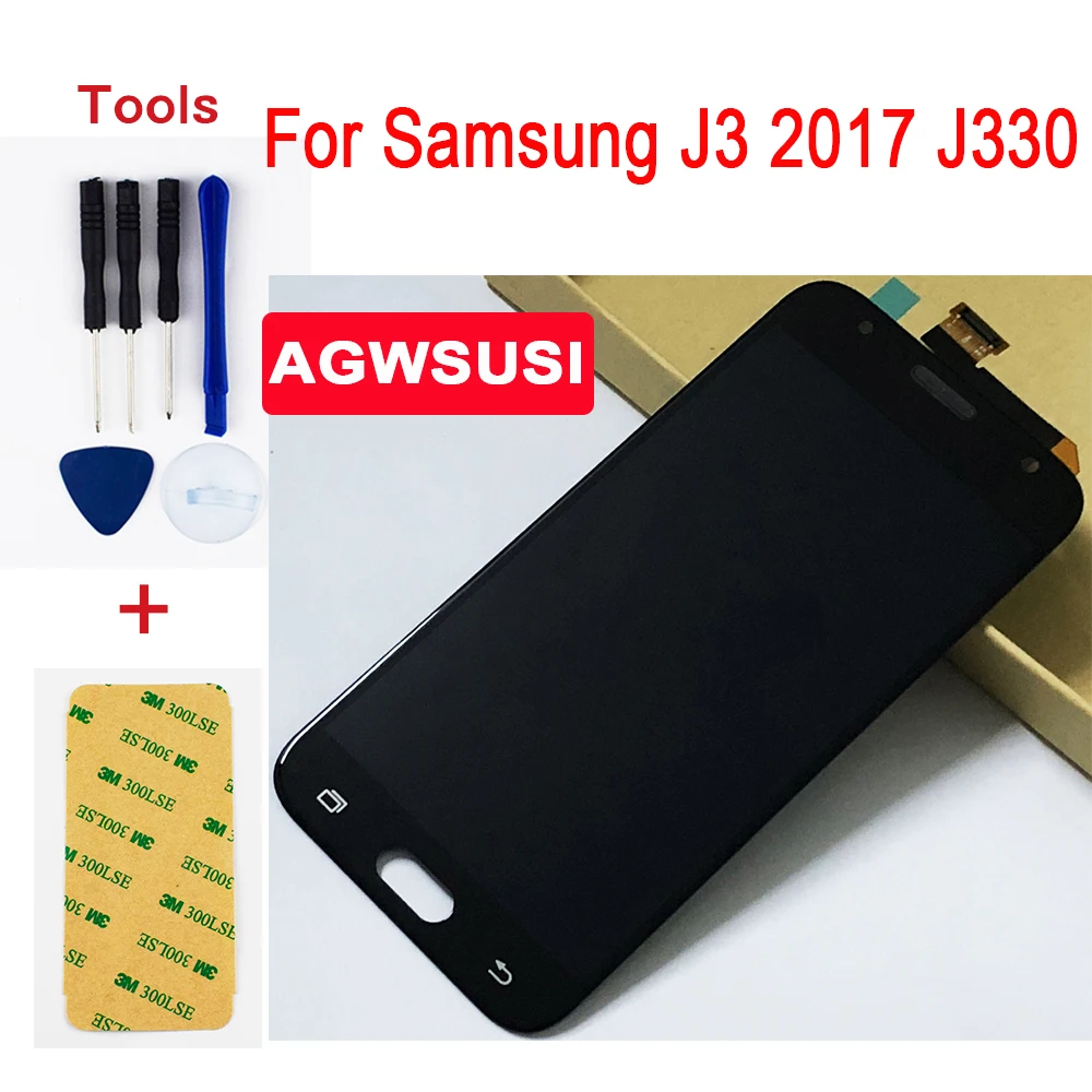 Настройка для Samsung Galaxy J3 2017 J330 SM J330F J330G ЖК дисплей панель монитор + сенсорный экран