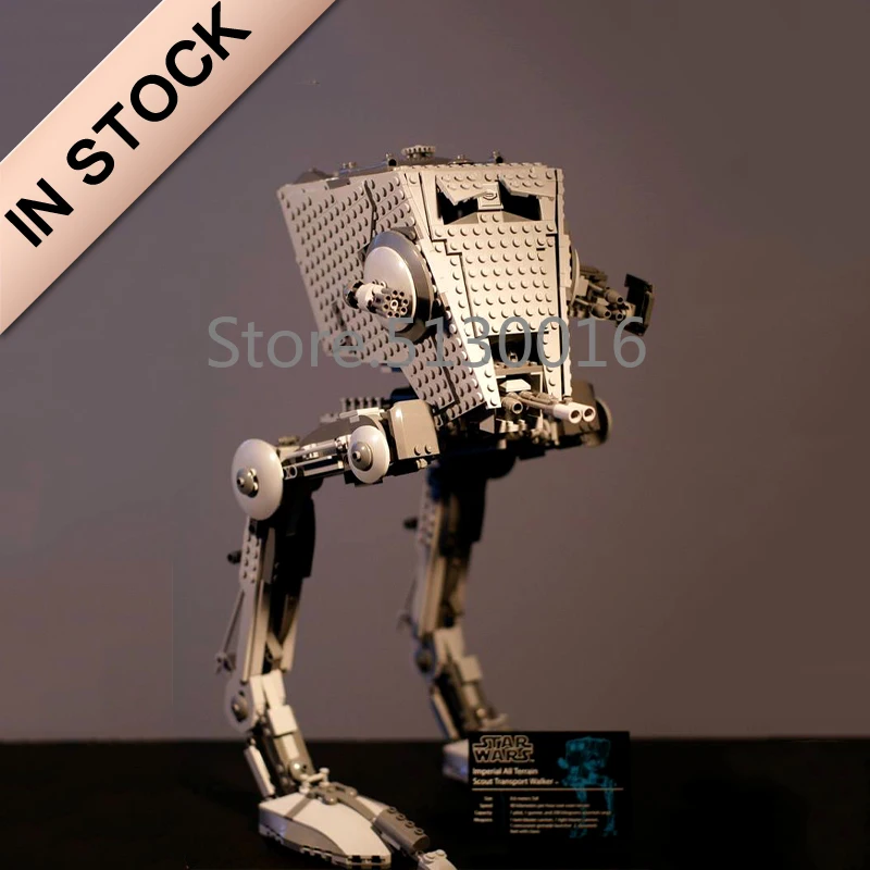 Najtaniej W magazynie 05052 seria gwiezdnych wojen imperium ATST Walker Robot 1136 sztuk klocki kompatybilne 10174 cegieł zabawki modelu prezenty