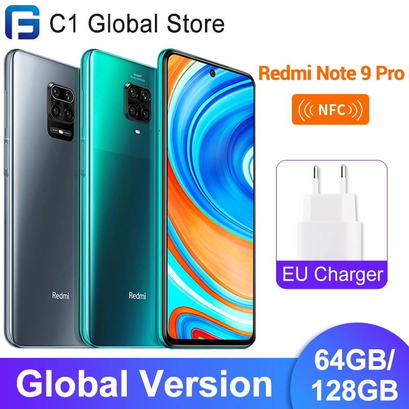 Смартфон Xiaomi Redmi Note 9 pro 6 + 64/128 ГБ Snapdragon 720G 8 ядер NFC 67 дюйма FHD 64 мп | Мобильные