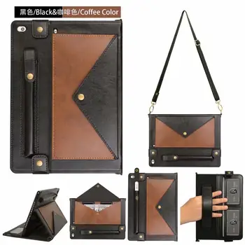 

For IPad Mini 1 2 3 7.9 Case Flip Stand Business Color matching Leather Protective Tablet Cover For Ipad Mini 4 5 2019 Coque+pen