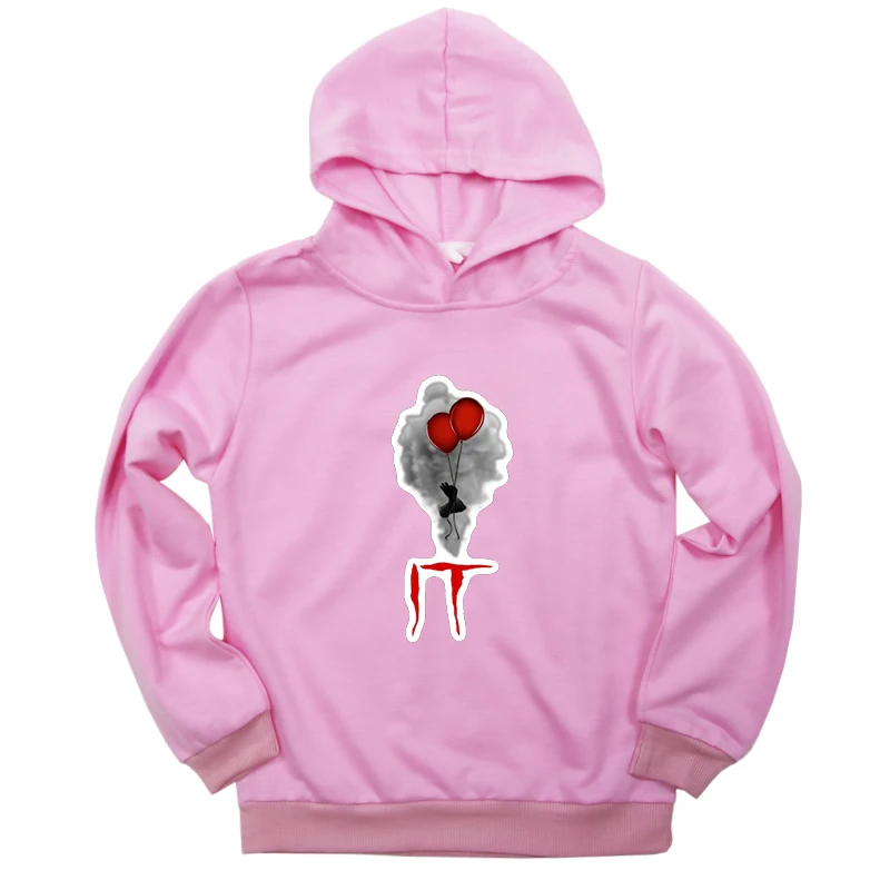 

Spring Autumn Hoodies 2019 Horror Movies IT Clown Toddler Boys Girls Hoodie Kids Baby Sweatshirt Casual Children Outwear Hoodie