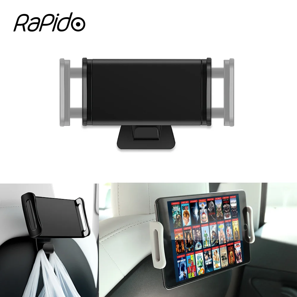 Back Seat Phone Holder Hook For Tesla Model 3 Y 360 Degree Rotate Stand  Auto Headrest Bracket For Tablet PC iPad Mini Support - AliExpress