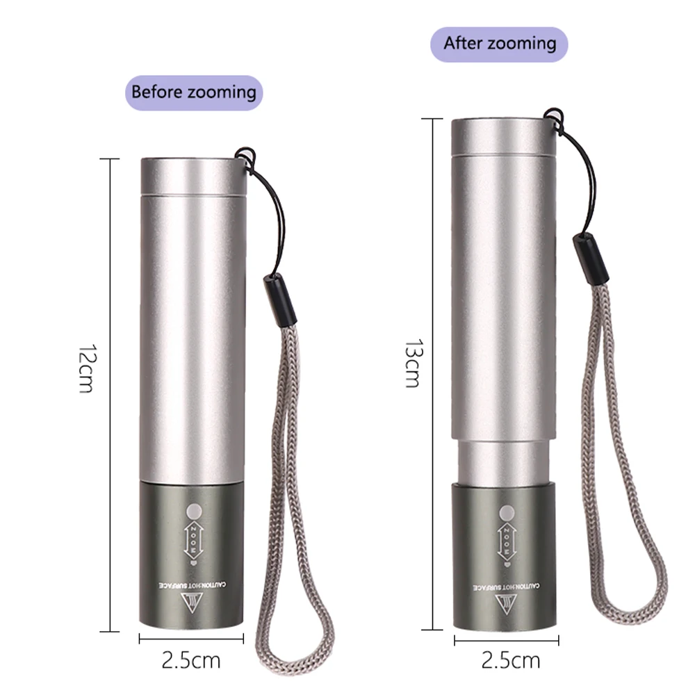 New Flashlight Mini T6 LED Waterproof Work Lamp USB Outdoor Camping Hunting Torch Light Portable Pocket Night Lantern