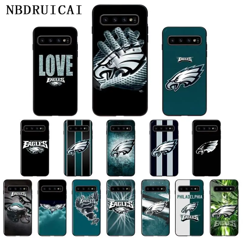 

NBDRUICAI Philadelphia Eagles Soft Silicone Phone Case Cover for Samsung S9 plus S5 S6 edge plus S7 edge S8 plus S10 E S10 plus