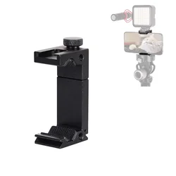 Metal Extendable Phone Holder For Iphone Huawei Xiaomi Tripod Selfie Stick Flash Bracket Light Stand Microphone Ring Lamp DSLR