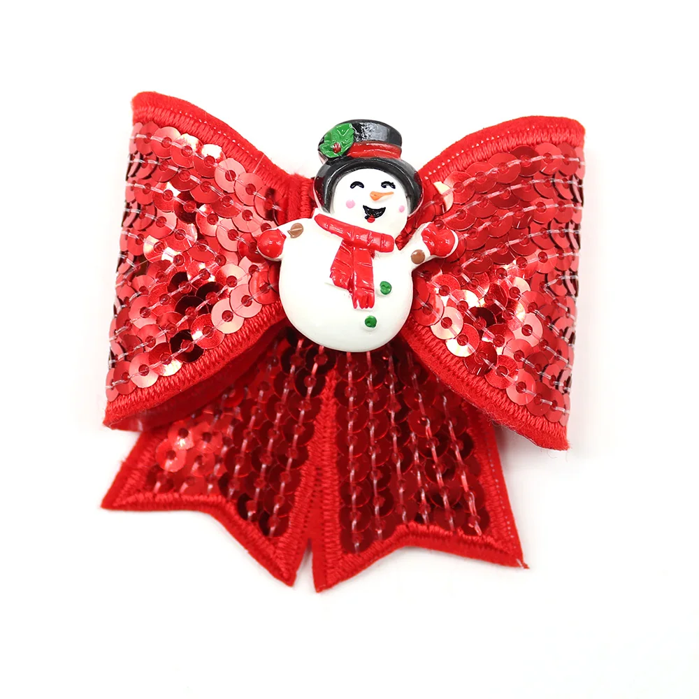 50pcs Christmas Dogs Accessories Shining Pet Dog Bow Tie Sliding Collar Accessories Pet Dog Christmas Bowties Pet Supplies