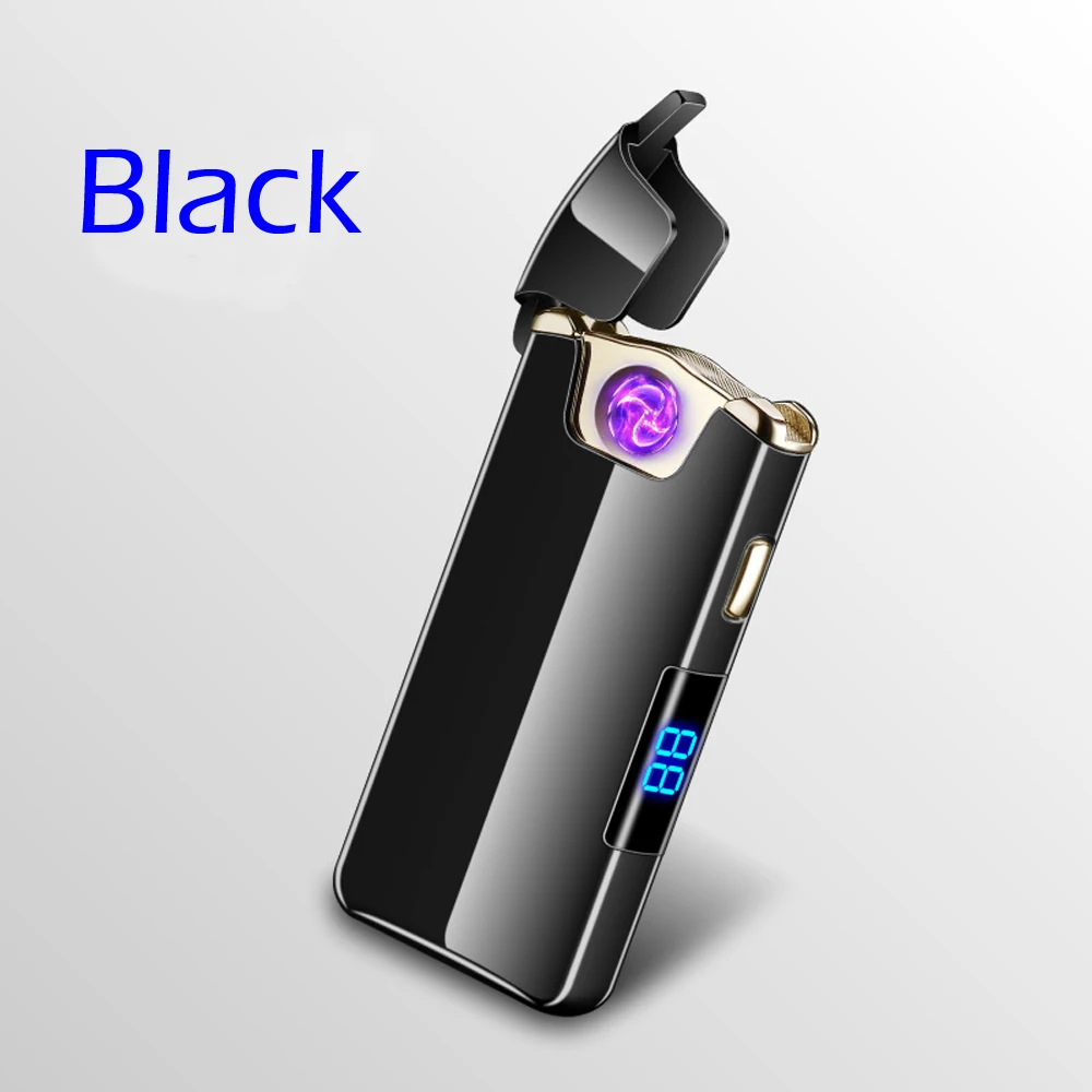 Водонепроницаемая usb-зажигалка для сигарет и курения с двойной дугой, для улицы, кемпинга, спорта