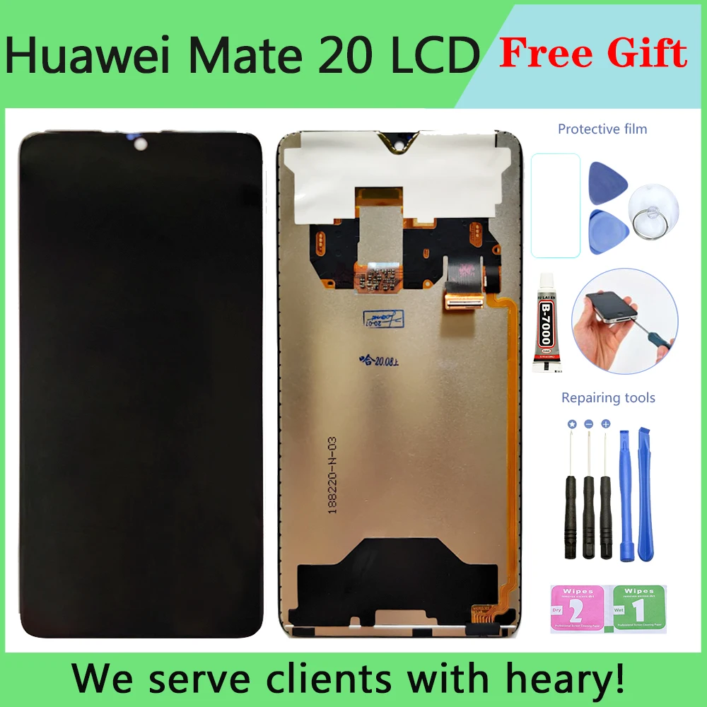 Оригинальный 6 53 ''дисплей с рамкой Замена для Huawei Mate 20 LCD сенсорный экран