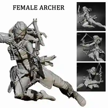 

1/24 75mm Unassembly Resin Soldier Model Self-assembled Future Female Archer Resin Soldier White Model Resin Figure Kits TD-2191