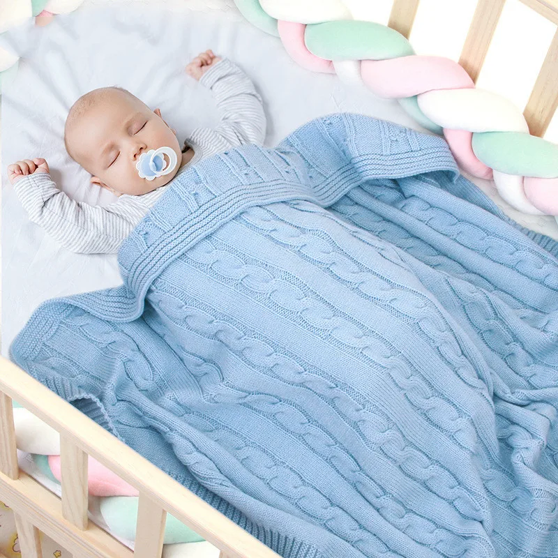 Baby Blanket Newborn Baby Cotton Sleeping Bag Swaddle Soft Receiving Blanket Spring Autumn And Winter Baby Crib Warm Air Conditioner Quilt