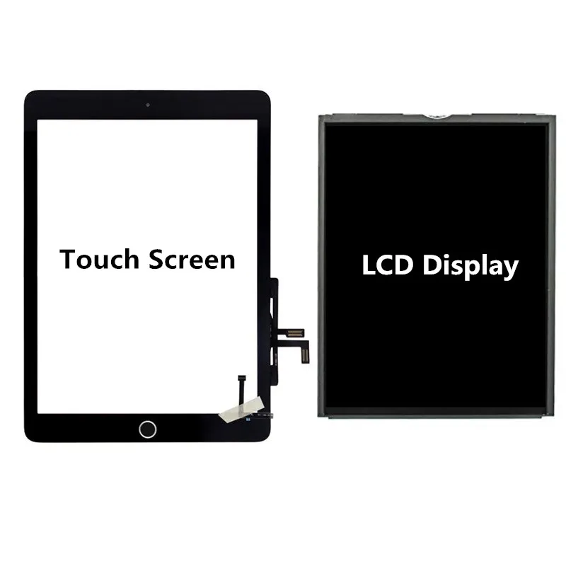

Touch screen Home Assembly / LCD Display For ipad Air 2017 A1822 A1823 Tablet Screen replacement For ipad A1822 A1823 Screen