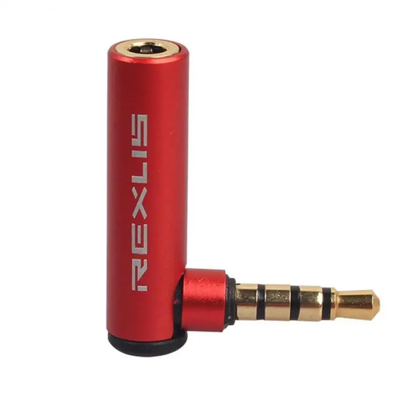 Universal 3.5mm Male To Female 90 Degree Right Angled Adapter Converter Headphone Audio Microphone Jack Stereo Plug Connector | Мобильные