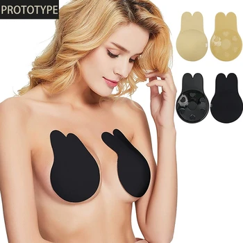 

Bra For Sexy Women Self-Adhesive Strapless Big Size Solid Bra Stick Gel Silicone Lingerie Plak Bh Strapless Push Up Underwear